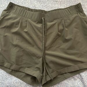 Olive Green Summer Shorts